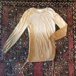 Michael Kors Ombré Cream/Tan Top, Size Medium